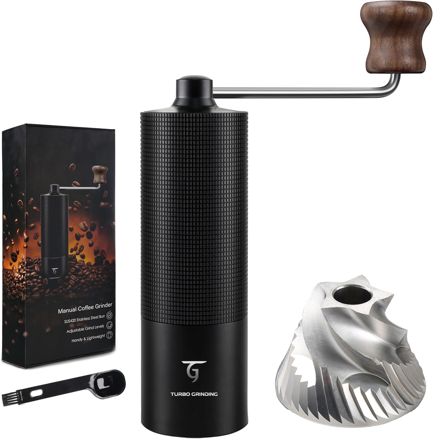 SUNYA Kaffeemühle Manuell Handmühle mit Kegelmahlwerk