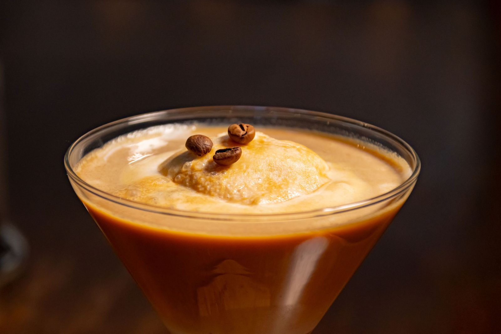 Affogato mit Vanilleeis und Espresso